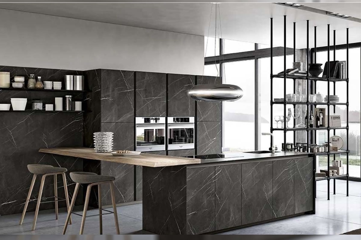 cucina marmo nero